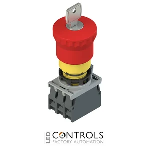 E2 AC-DXBC1013 Pizzato Complete unit with emergency pushbutton, fixing adapter and contacts