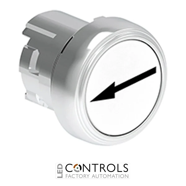 LOVATO LPSB1148 WHITE FLUSH MET. PUSH-BUTTON RIGHT-LEFT