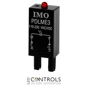 PDLME3 IMO Relay Socket Plug-in Module 110-230 AC/DC, Diode,LED,Res.