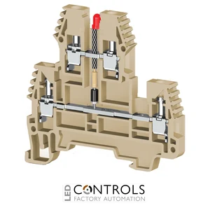 ERD2.5LD110DCBEIGE IMO Screw Clamp Terminal 2.5mm, 300V, 20A, Double Deck