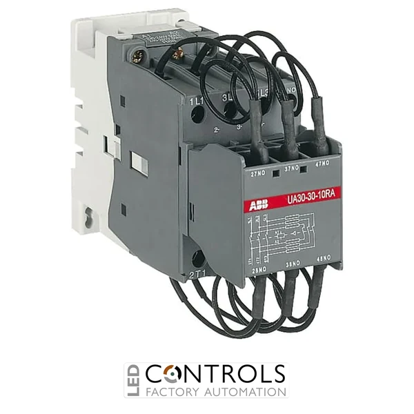 1SBL281024R8410 ABB UA30-30-10RA 110V 50Hz / 110-120V 60Hz 3 Pole 3NO 1NO/0NC Capacitor Switching Contactor