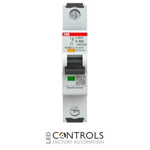 2CDS381001R0557 ABB S301P-K40 Miniature Circuit Breaker - 1P - K - 40 A