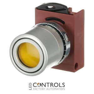 1SFA184523R9103 ABB P9MPLGGV Yellow Illuminated Momentary Pushbutton - image 3