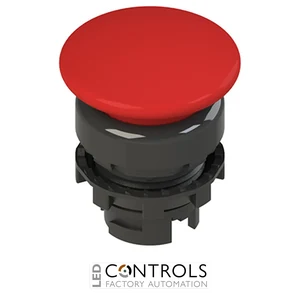 E2 1PU2F3410 Pizzato Spring-return red mushroom pushbutton