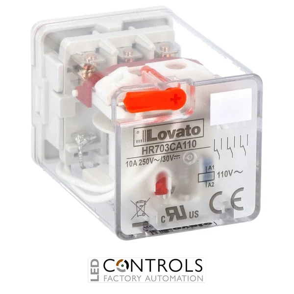 HR703CA110 - IND. RELAY 11 PINS 3C/O 10A 110VAC+LED