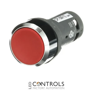 1SFA619100R3011 ABB CP1-30R-10 Red Momentary Compact Pushbutton 1NO - image 2