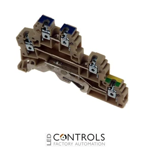 ERT2EBEIGE IMO Screw Clamp Terminal 2.5mm, 300V, 24A, Double Deck