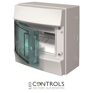 1SL1201A00 ABB MISTRAL65 8 MODULE Clear Door Plastic consumer unit
