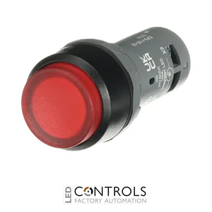 1SFA619102R1111 ABB CP3-11R-10 Compact Illuminated Pushbutton Red Extended 1 NO 24 V AC/DC - image 2