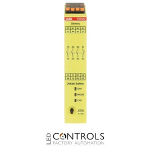2TLA010061R0001 ABB SENTRY TSR20P 24 V DC OFF-Delay Safety Relay 3NO + 1NC