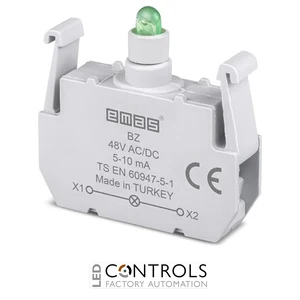 EMAS BZ EMAS B CONTACT BLOCK WITH GREEN LED 48 V DC/DC