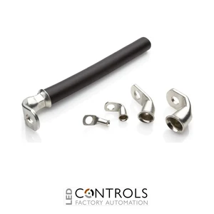 COL10-10/RA Partex right-angle copper tube terminal, 10mm², M10 stud, pack 100