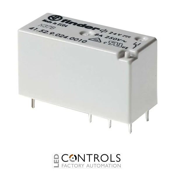 41.52.8.024.0000 Finder Miniature PCB relay 2pole 8A 24V