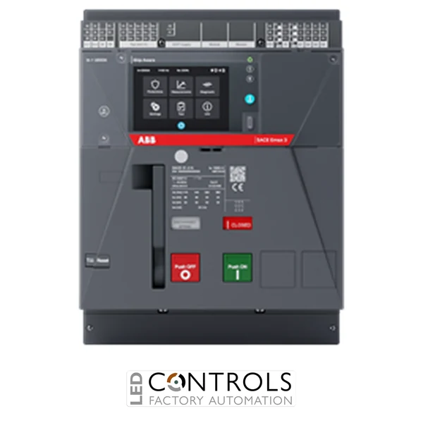 ABB SACE Emax 3 E1.3B 1000 ACB 3 Pole 1000A 42kA Ekip Aware LSI Fixed Front Terminals