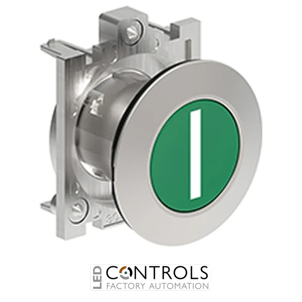 LOVATO LPFB1113 GREEN FLUSH MET.FLAT PUSH-BUTTON I