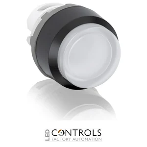 abb maintained clear non-illuminated extended push button 22mm mp4-10c
