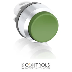 abb maintained green non-illuminated extended push button 22mm mp4-20g