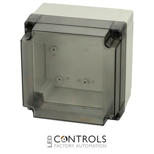 6011909 Fibox PC 125/100 HT Enclosure, Polycarbonate High base, smoked transparent cover