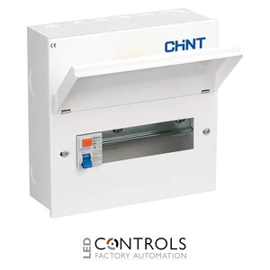 NX3-10RCD-G Chint 8 Available Ways with 63A RCD Metal Consumer Unit