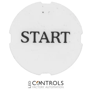 8LM2TAT225 - """PRINTED LABEL """"START"""" FOR PUSH BUTTON"