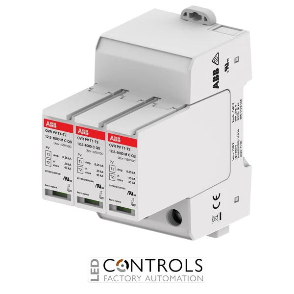 2CTB812120R1000 ABB OVR PV T1-T2 12.5-1000 P QS Type 1+2 Photovoltaic Surge Protection Device