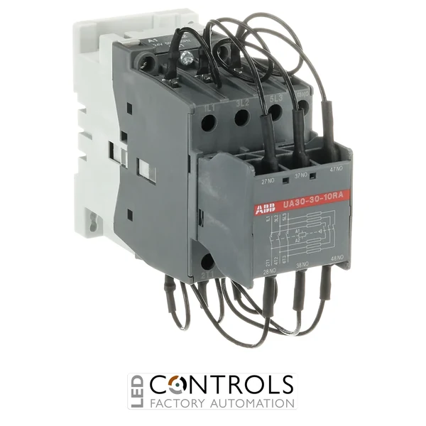 1SBL281024R8110 ABB UA30-30-10RA 3 Pole Contactor 1NO Auxiliary Contact 24V 50/60Hz Capacitor Switching Contactor