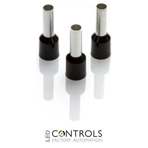 CEF612G(1000) Partex FERRULE 6.0MM BLACK SINGLE (1000)