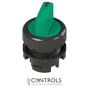 E2 1SE12EVA41AB Pizzato Short handle selector, 2 positions green with marking