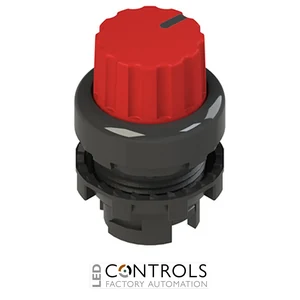 E2 1SE43ECE31AB Pizzato Knob selector, 3 positions red with marking