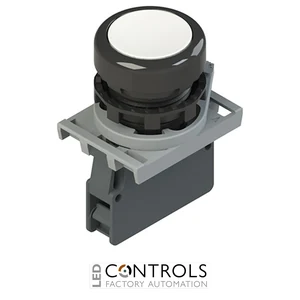 E2 AC-DXBC1200 Pizzato Complete unit with pushbutton, fixing adapter and contact
