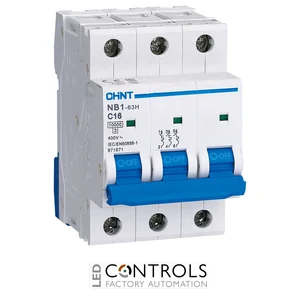 chint mcb nb1-63b3p01 1a, 3p 6ka 3p b curve