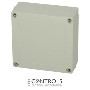 6012308 Fibox PC 125/50 LG Enclosure, Polycarbonate Low base, grey cover