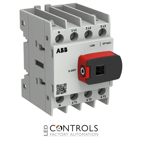 1SCA163372R1001 ABB OT16G1-4BSN1 Switch-disconnector OT Plus 16 A, size G1, 4-pole, incl. handle