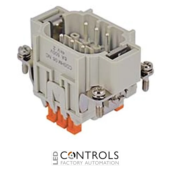 CDSHM06NC Ilme Squich male insert 6 pin 6 amp Auto Short NC 250 volt