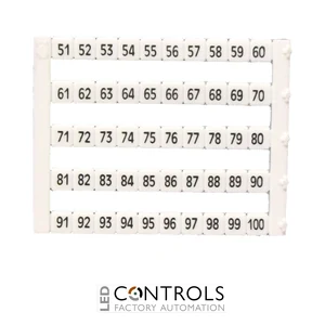 MT5-51-100 IMO Marker 5 x 5 mm White, Printed 51-100