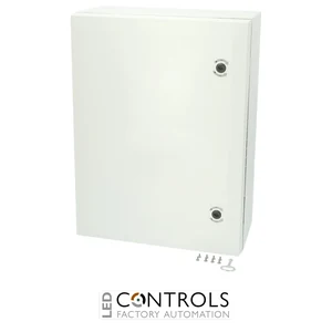 8120019N Fibox ARCA 806030 No MP Cabinet, Polycarbonate Grey cover, 2-point locking, hinges on the long side