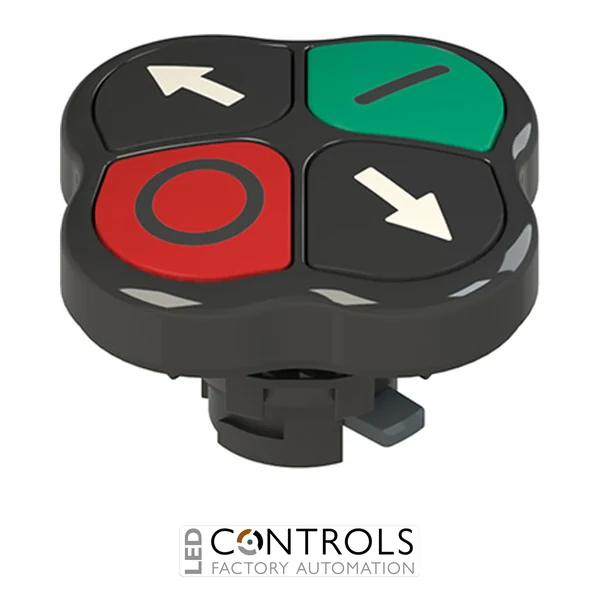 E2 1PQFA1QAAD Pizzato Quadruple pushbutton