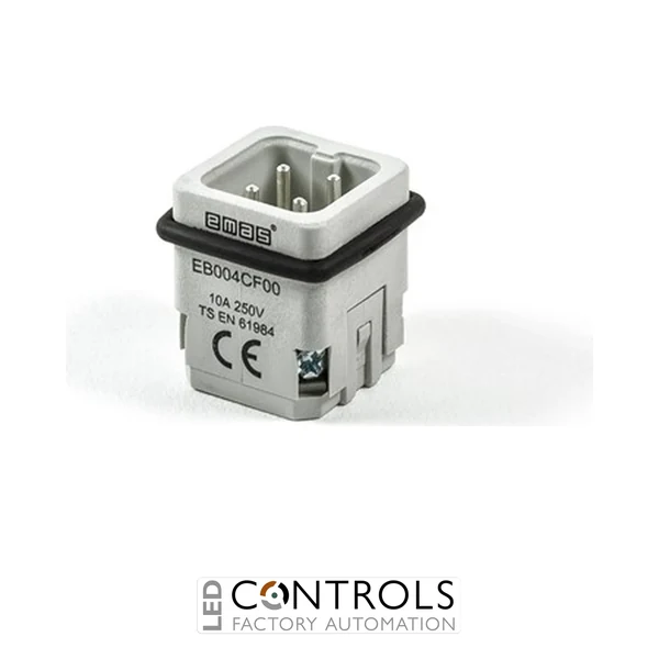 EMAS EB004CF00 EMAS EB 4 POLES 10 A MALE INSERT