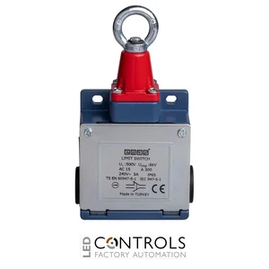 EMAS L53K23HUM111 EMAS L53 SERIES LIMIT SW. SLOW ACTION 1NO+1NC PULL WIRE WITH RING - image 3