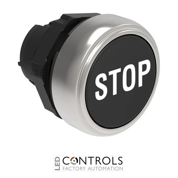 LOVATO LPCB1132 BLACK FLUSH PUSH-BUTTON STOP