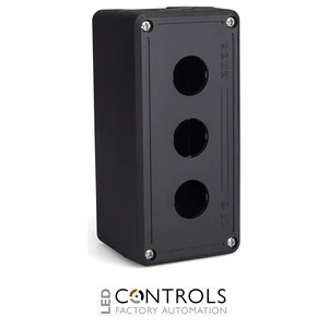 EMAS PY3HBOS EMAS BLACK BLACK PL.CNTRL BOX 3 HOLE EMPTY