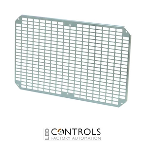 8120933 Fibox MPP ARCA 4060 Mounting plate perforated (550x350x2 mm - 26x11 mm) Galvanized steel, for size 400x600x210