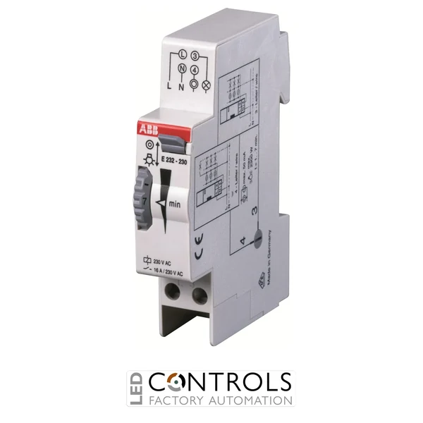 2CDE110000R0501 ABB E232-230 Staircase Time Switch 1–7 Minutes 230 V AC