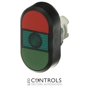 1SFA611130R1102 ABB MPD1-11G Illuminated Green/Red Double Pushbutton - image 2