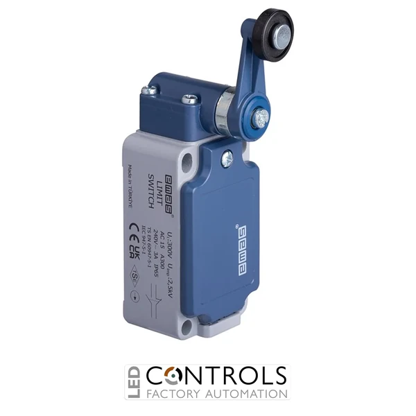 EMAS L52K13MEP121 EMAS L52 SERIES LIMIT SW. SNAP ACTION 1NC+1NO-PLASTIC ROLLER