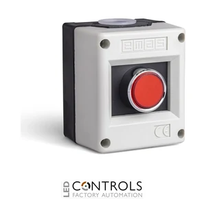 EMAS PK1K EMAS PLASTIC CNTRL BOX SINGLE RED