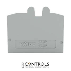 2052-1291 Wago End plate;gray