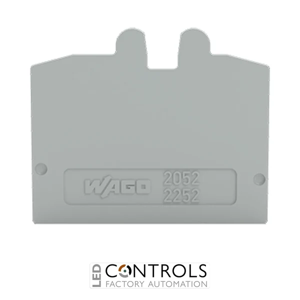 2052-1291 Wago End plate;gray