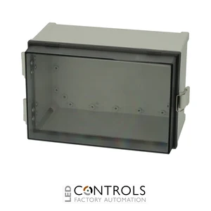 8113031 Fibox CAB PC 203018 T Cabinet, Polycarbonate, Smoked transparent door Latch on the short side