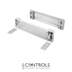 TS8602.605 Rittal Base/plinth component front and rear H: 200mm for W: 600mm RAL 7022 sheet steel